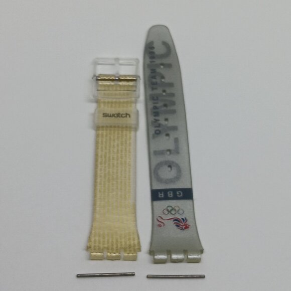 VINTAGE 1996 Swatch Standard "GBR Olympic Team" Band -Fits 34mm / 37mm Watch - Picture 6 of 7